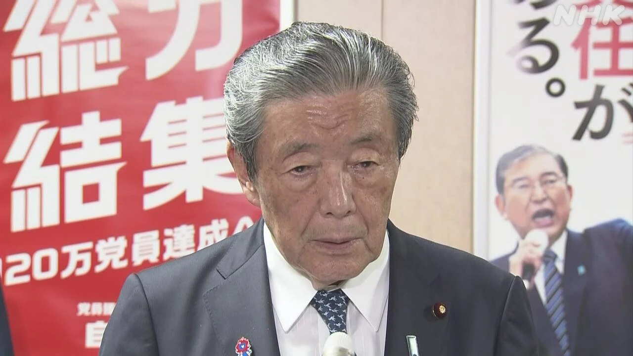 自民 森山幹事長 “両院議員懇談会28日に 来月中に選挙総括”