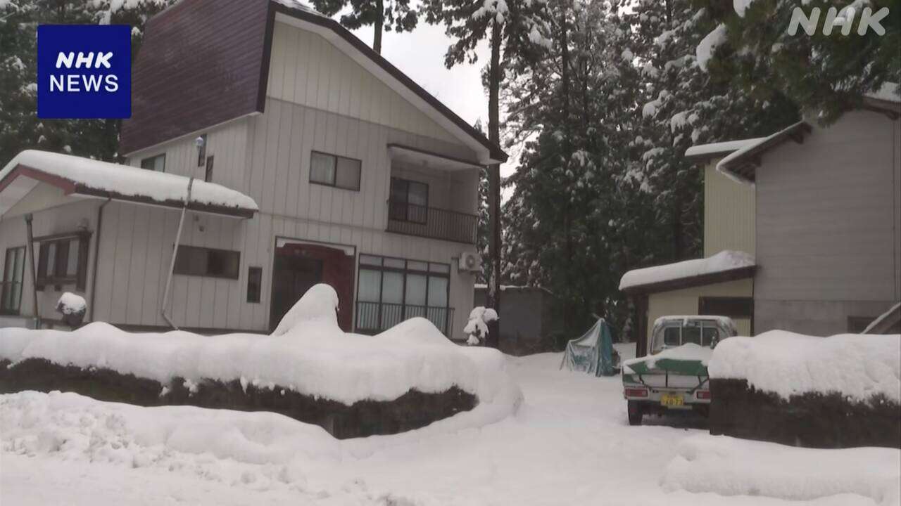 除雪作業中の70代男性 除雪機に巻き込まれ死亡 新潟 上越