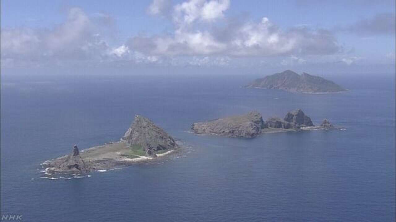 沖縄 尖閣沖 中国海警局の船4隻が領海侵入 海保が警告と監視