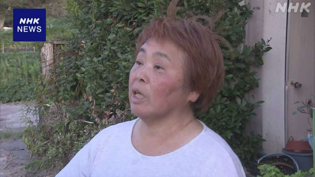 珠洲 夫が不明の妻 “自宅に鉄砲水 夫見失うも帰り待つ”