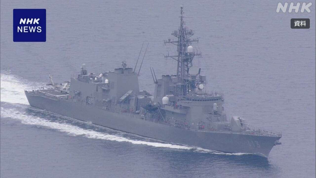 海上自衛隊の護衛艦「さざなみ」が台湾海峡を初めて通過