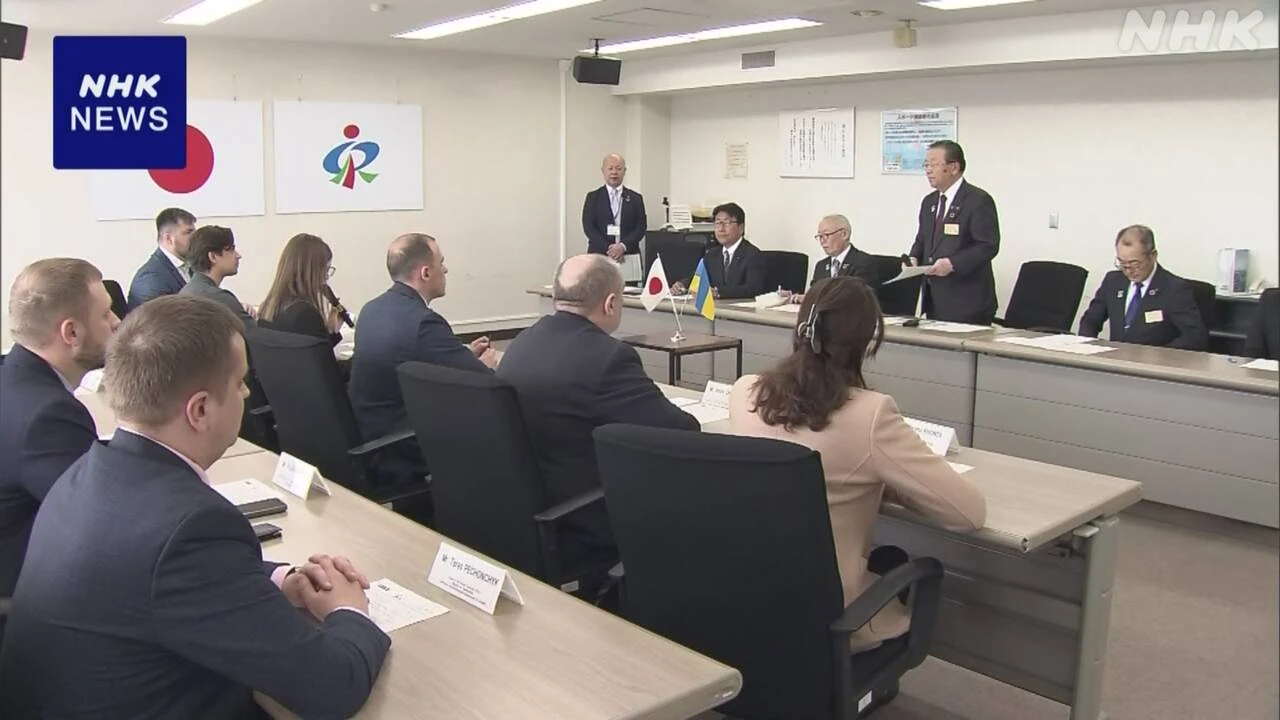 ウクライナ政府の担当者 宮城 東松島でがれきの処理方法学ぶ