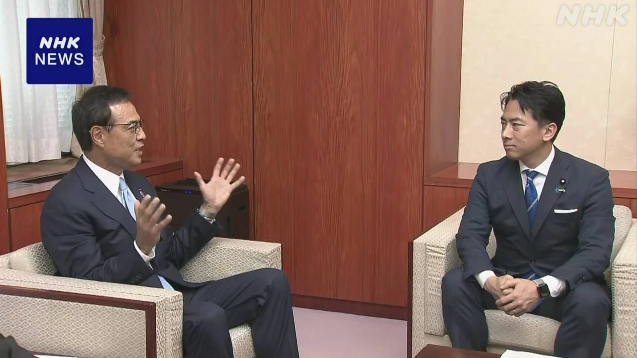 小泉農相 経済同友会 新浪代表幹事に農業発展へ協力呼びかけ