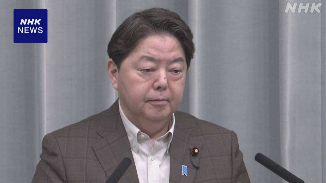 林官房長官 “引き続き外相としての職務を果たしてほしい”