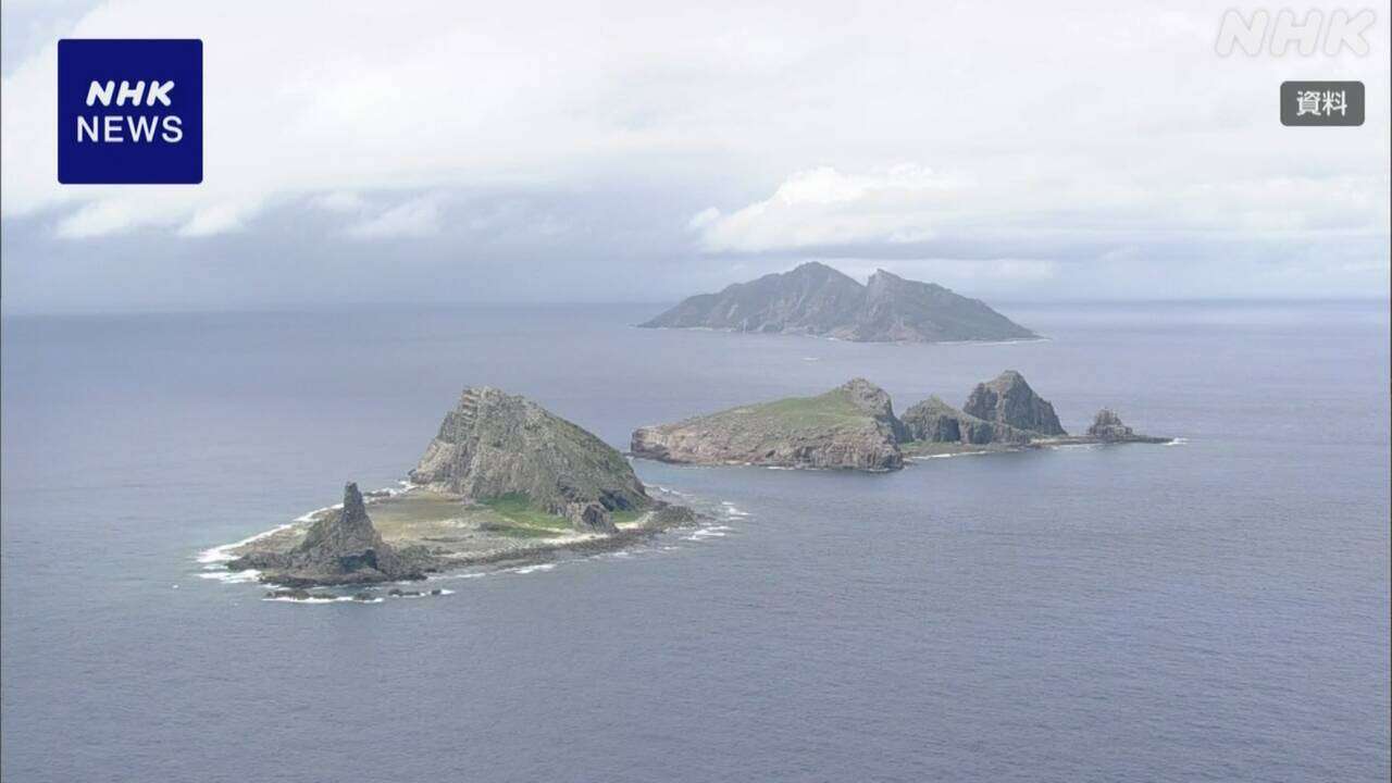 沖縄 尖閣沖 領海侵入の中国海警局の船4隻 いずれも領海出る