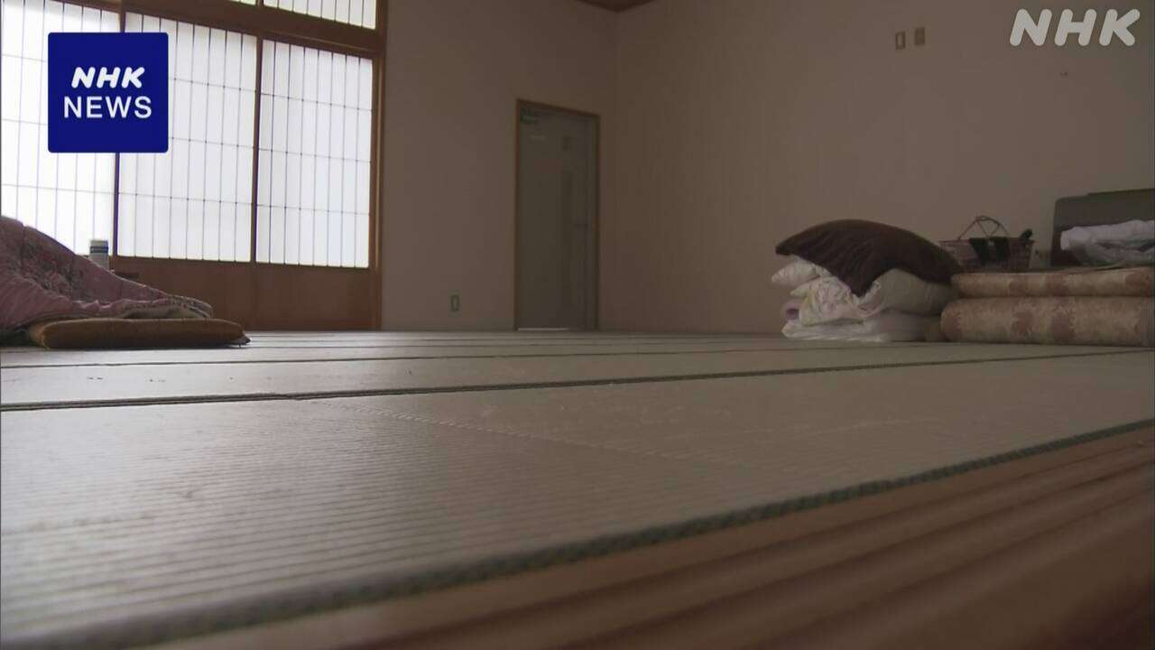 石川 珠洲 被災者の自主避難所を閉鎖し作業員宿舎として使用へ