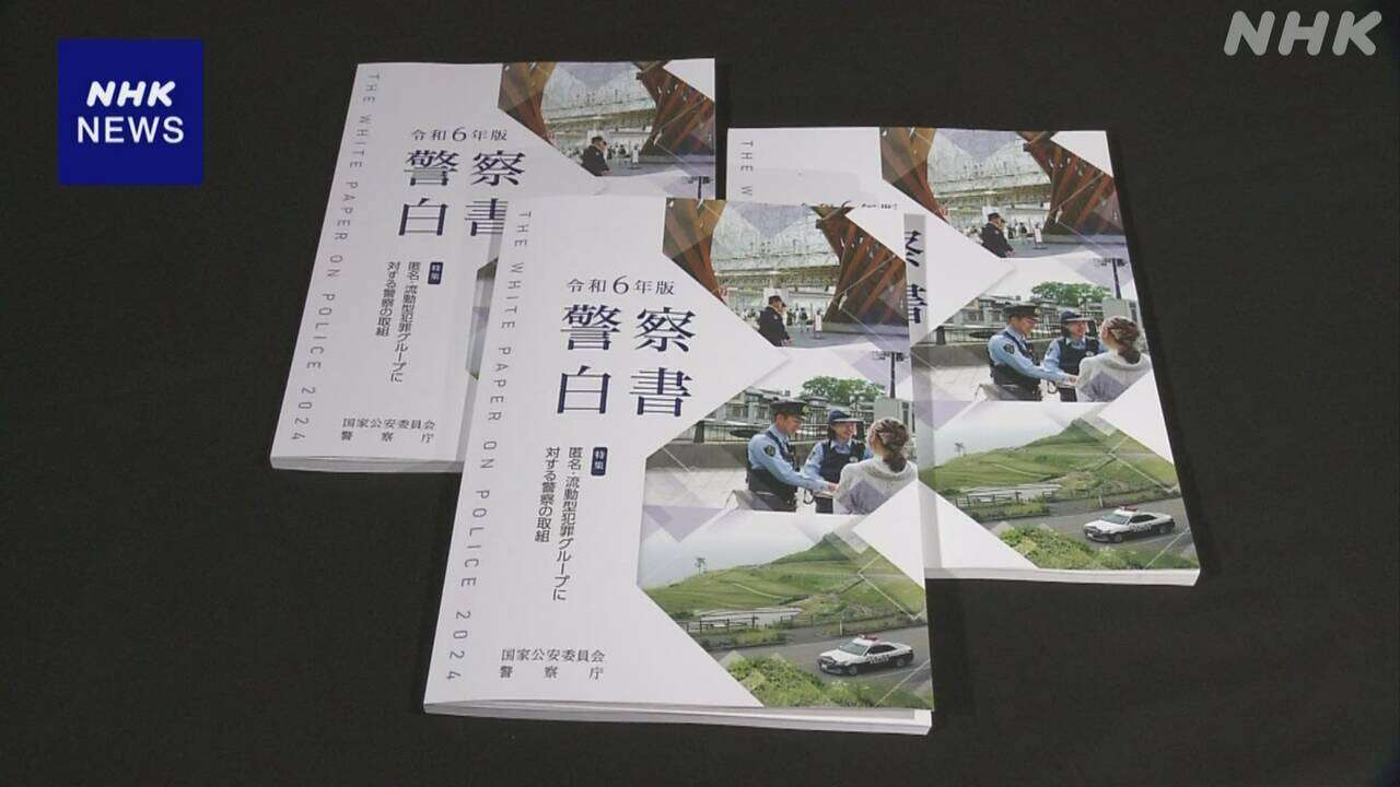 警察白書公表「匿名・流動型犯罪グループ」に総力挙げ対応へ