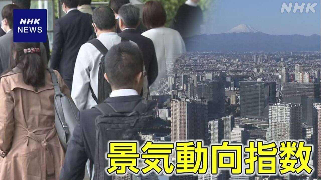 10月の景気動向指数 2か月連続上昇 前月比2.5ポイント↑