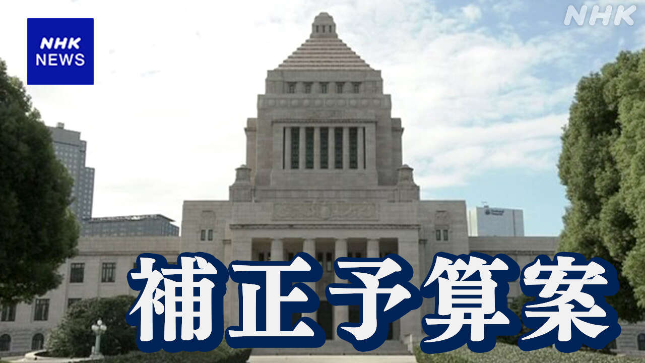 政府 新たな経済対策の今年度補正予算案を国会に提出