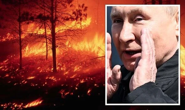Putin panic as area ‘larger than Luxembourg’ scorched after 4,000 forest fires