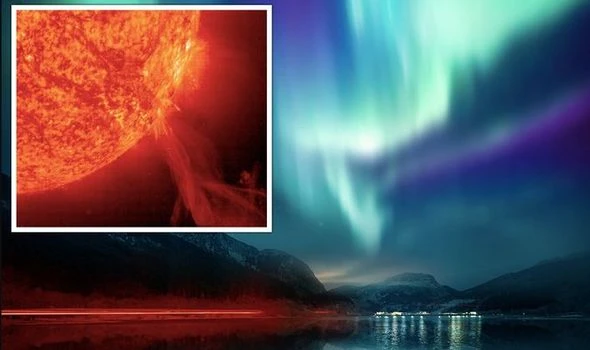 UK issues 'amber alert' as solar storm to beam Northern Lights across sky TONIGHT