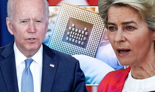 Biden and EU clash over 'make or break issue' as bloc asserts dominance with 'Chips Act'