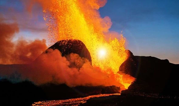 Drone crashes into Iceland's erupting Fagradalsfjall volcano in dramatic video - watch