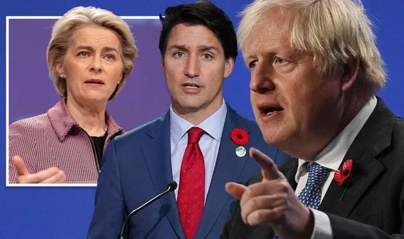 See EU! UK and Canada launch new alliance as UK faces £80bn research ban from bloc