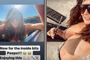 Carol Vorderman puts on busty display in bikini as she declares she's 'ready for action'