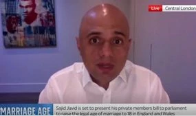 Sajid Javid says scrapping marriage at 16 is essential ‘Child marriage is child abuse!'