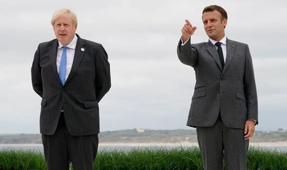 Boris gives Macron geography lesson as EU leader 'didn't know' Northern Ireland part of UK