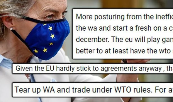 'For the love of God, tear it up!' Boris urged to scrap NI deal after EU row - 'Payback!'