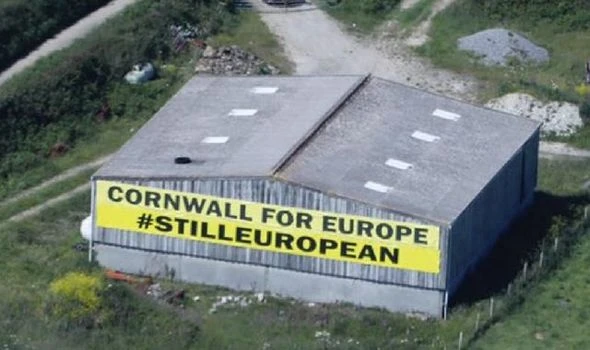 ‘Europe not EU!’ Brussels official sparks fury with ‘petty’ anti-Brexit banner in Cornwall