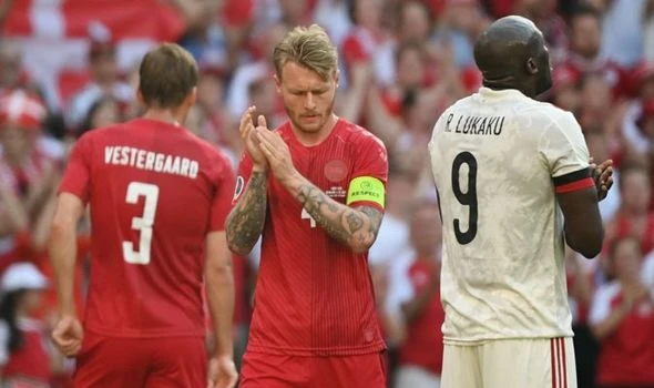 Denmark and Belgium STOP match to pay tribute to Christian Eriksen in emotional scenes