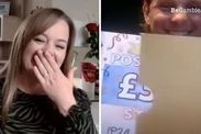 Thrilled Lottery winner gets 'mouth ache' from smiling so much after huge win