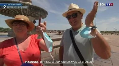 Masques : difficile à supporter avec la chaleur