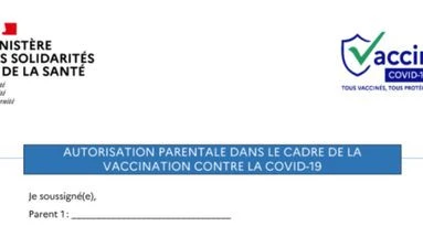Vaccination des 12-18 ans : parents, voici l'attestation à remplir pour vos ados