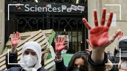 Manifestations pro-palestiniennes : pourquoi le symbole des mains rouges a-t-il créé la polémique ?