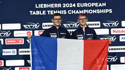 Les frères Lebrun, champions d'Europe en tennis de table : 