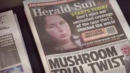 Procès : une affaire de dîner mortel aux champignons vénéneux fait la Une des tabloïds en Australie