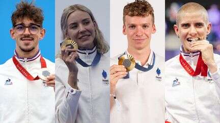 Léon Marchand, Alexandre Leauté, Cassandre Beaugrand et Marie Patouillet, sacrés champions des champions français par L’Équipe