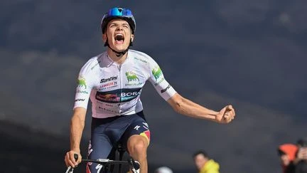 Vuelta : le maillot blanc Giulio Pellizzari profite du marquage des leaders pour remporter la 17e étape