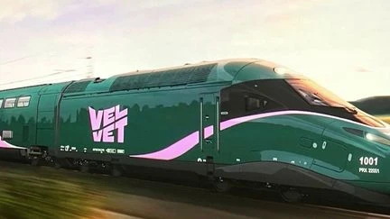 Velvet, nouvelle concurrente 100% française de la SNCF, dévoile sa première rame