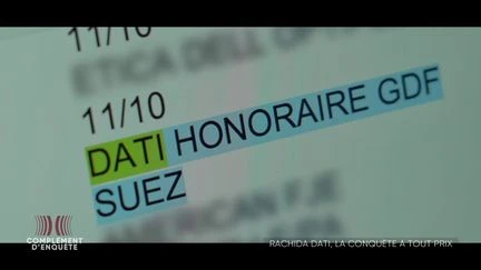 Des documents qui montrent un lien financier entre Rachida Dati et GDF Suez par l'intermédiaire d'un cabinet d'avocats, dévoilés par 