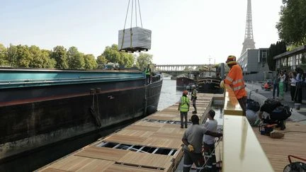 Baignade dans la Seine : on a visité le site en construction près de la tour Eiffel
