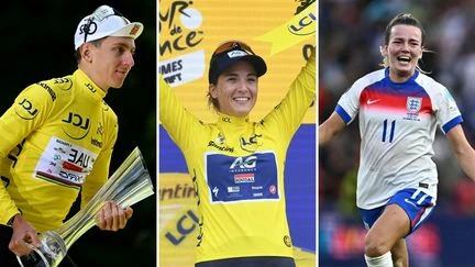 Le triomphe de Tadej Pogacar, Kim Le Court première maillot jaune africaine, les Anglaises sur le toit de l'Europe... Le récap sport du week-end