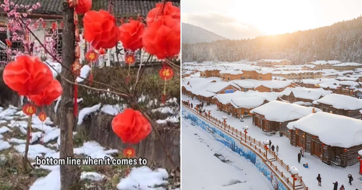 Wütende Touristen entlarven üble Täuschung in chinesischem „Schnee-Dorf“