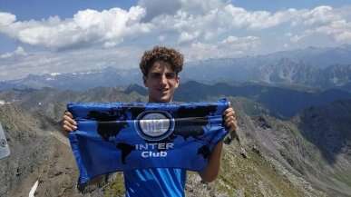 Diego Sangalli muore a 17 anni precipitando in un canalone: addio al ragazzo che amava la montagna e l’Inter e sognava il Conservatorio