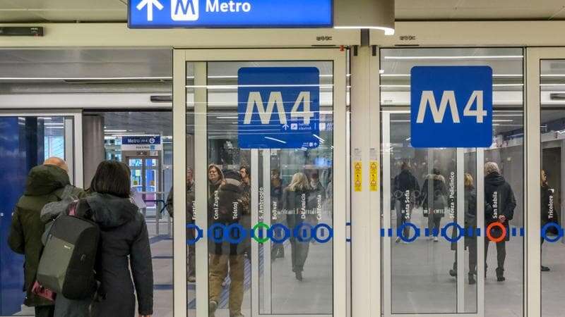 La metropolitana M4 di Milano chiusa fino al 6 agosto: ultimi test sulla Blu per l’apertura completa della linea da Linate a San Cristoforo