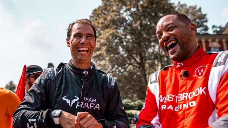 Rafa Nadal e Will Smith si sfidano sul lago di Como: al via il primo campionato al mondo di barche da corsa tutte elettriche