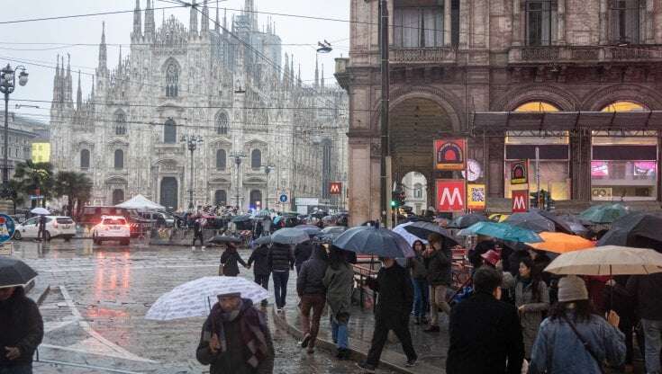 Allerta gialla per pioggia e temporali a Milano mercoledì 24 maggio