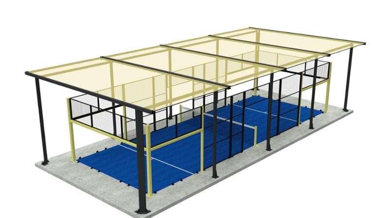 Un campo di Minipadel all'Arco della Pace per avvicinare i più piccoli allo sport