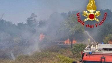 Tenta di bruciare le sterpaglie dopo aver tagliato l’erba, ma perde i sensi e vanno a fuoco 4 ettari di terreno