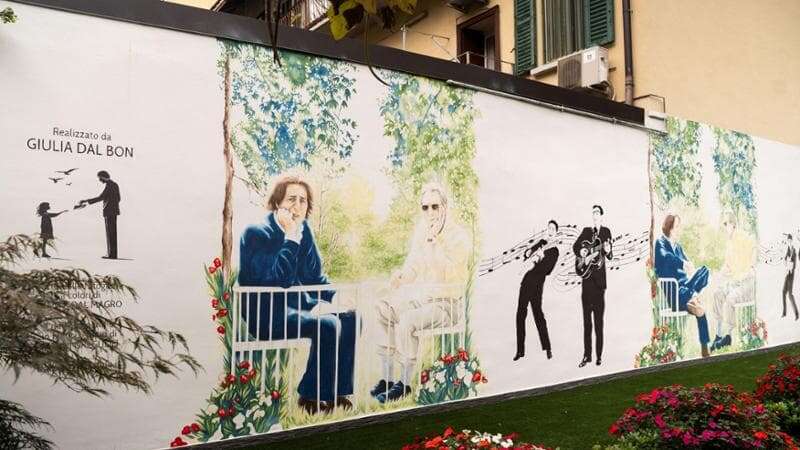 Un murale per Giorgio Gaber ed Enzo Jannacci: omaggio a Milano, alla musica e all'amicizia