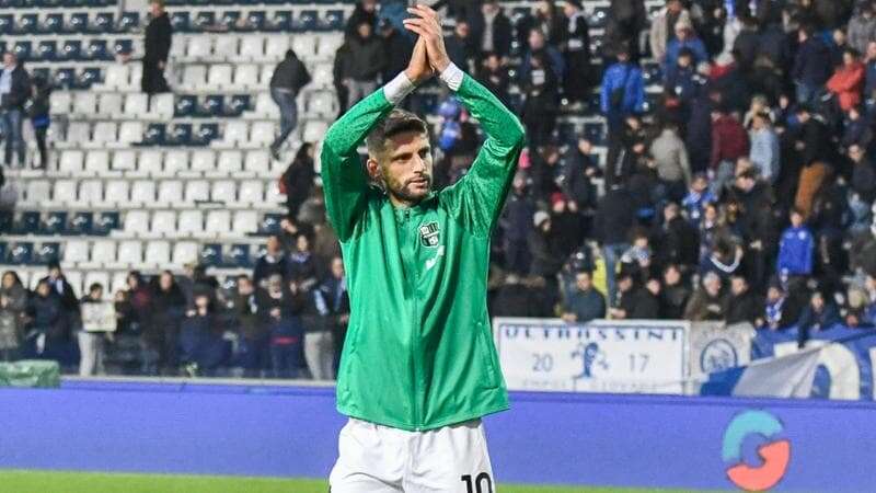 Pisa ancora in vetta da solo. Il Sassuolo ritrova Berardi dopo 7 mesi e rifila una goleada al Cittadella