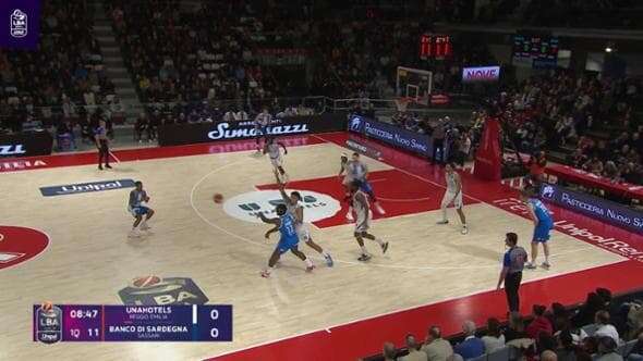 Basket serie A, gli highlights di Reggio Emilia vs Sassari