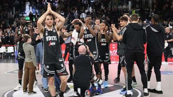 La Virtus Bologna piega Milano e raggiunge Brescia e Trento: tre squadre a pari punti in vetta