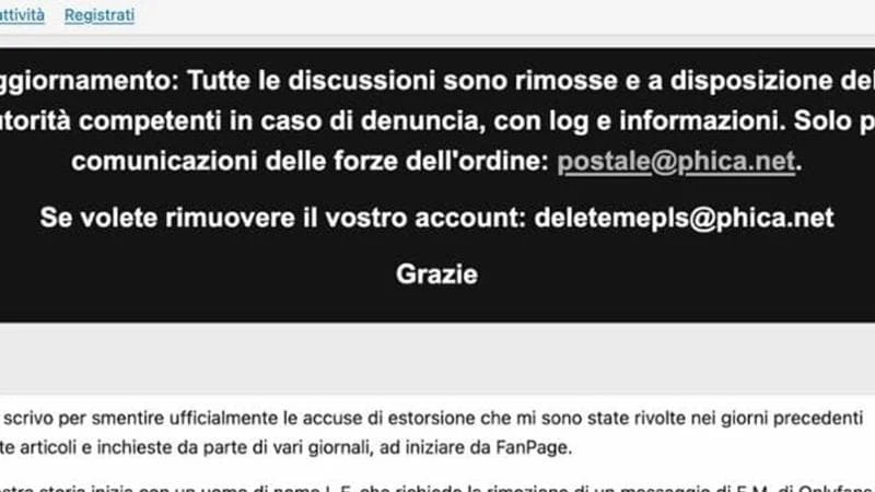 Foto sul sito sessista Phica, a Milano le prime dieci denunce per diffamazione