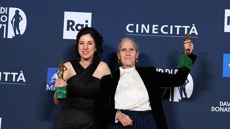 Aurora Quattrocchi, la gioia per il David a 83 anni: “Aprite sale grandi, basta quelle micragnose”