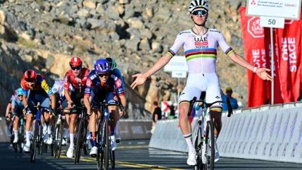 Pogacar, prima vittoria stagionale: è il nuovo leader dell’UAE Tour